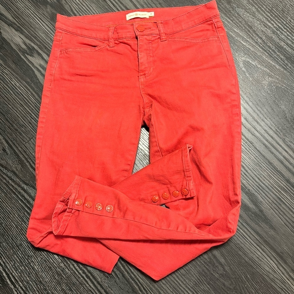 🍍TORY BURCH BUTTON ANKLE JEANS🍍SIZE 28🍍26” inseam🍍8” rise🍍Z-1